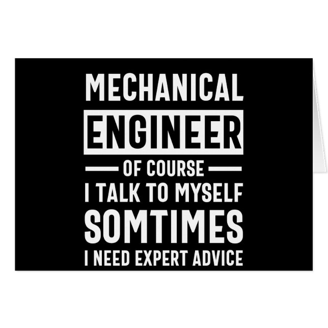 Funny Mechanical Engineer Gift (Voorkant Horizontaal)