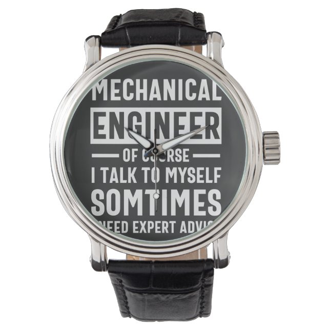 Funny Mechanical Engineer Gift Horloge (Voorkant)