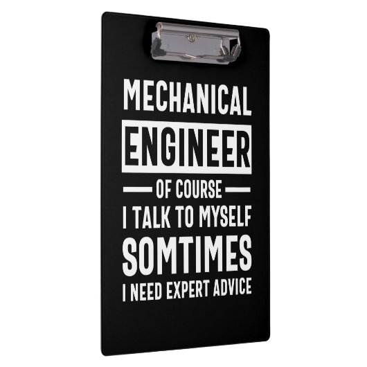 Funny Mechanical Engineer Gift Klembord (Rechts)