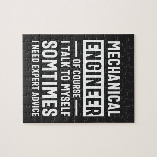 Funny Mechanical Engineer Gift Legpuzzel (Horizontaal)