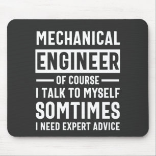 Funny Mechanical Engineer Gift Muismat