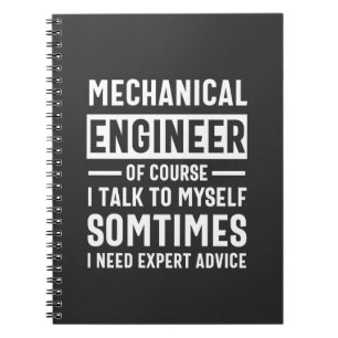 Funny Mechanical Engineer Gift Notitieboek