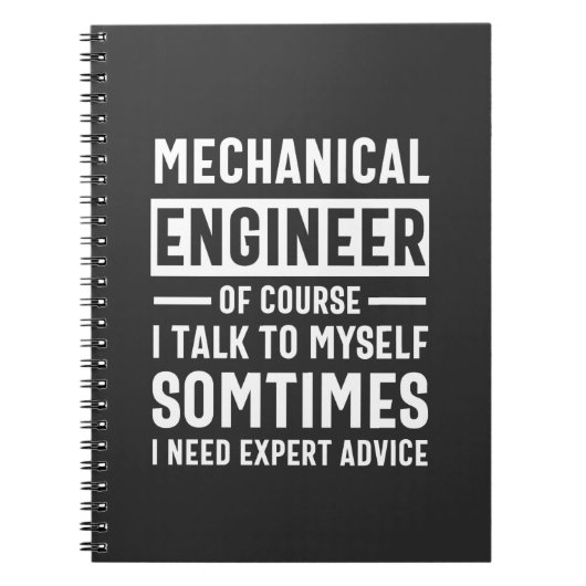 Funny Mechanical Engineer Gift Notitieboek (Voorkant)