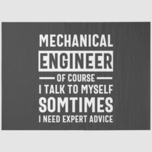 Funny Mechanical Engineer Gift Tissuepapier