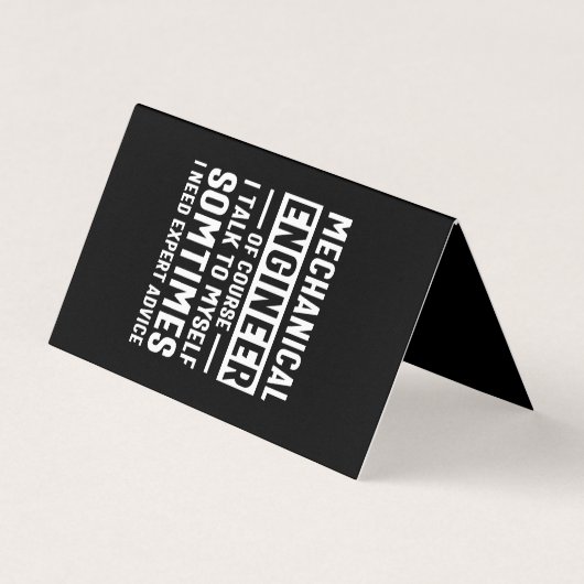 Funny Mechanical Engineer Gift Visitekaartje (Voorkant)