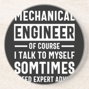 Funny Mechanical Engineer Gift Zandsteen Onderzetter
