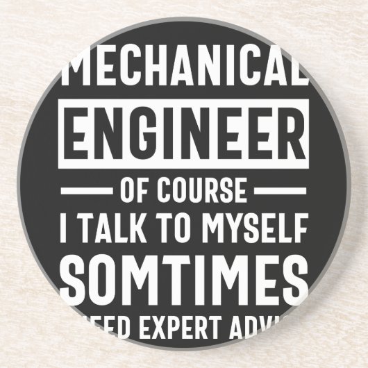 Funny Mechanical Engineer Gift Zandsteen Onderzetter (Voorkant)