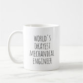 Funny Mechanical Engineer Koffiemok (Links)