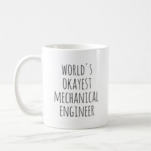 Funny Mechanical Engineer Koffiemok (Links)