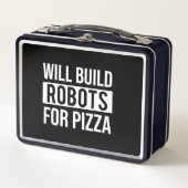 Funny Mechanical Engineering Robots Pizza Robotics (Voorkant)