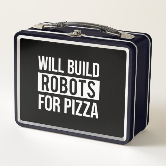 Funny Mechanical Engineering Robots Pizza Robotics (Voorkant)