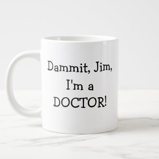 Funny Med School Afstuderen Doctor Grote Koffiekop (Links)