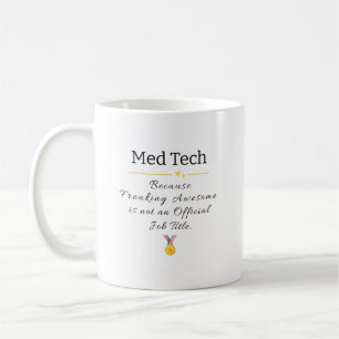 Funny Med Tech Gift Mok voor Lab Heroes