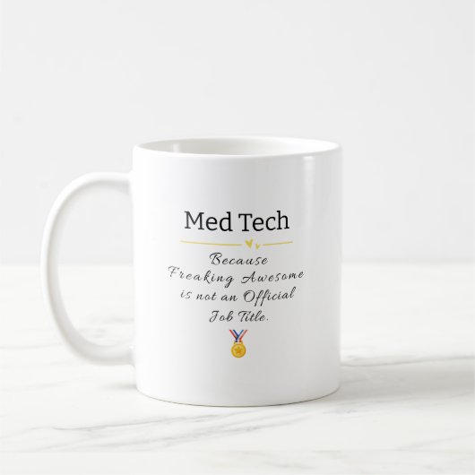 Funny Med Tech Gift Mok voor Lab Heroes (Links)