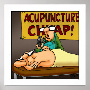Funny Medical Acupunction Poster