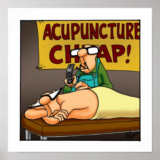 Funny Medical Acupunction Poster (Voorkant)