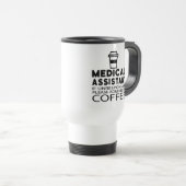 Funny Medical Assistant Coffee Lover Caffeine CMA Reisbeker (Voorkant rechts)