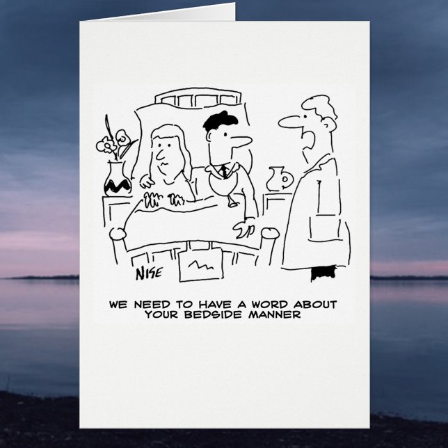 Funny Medical Cartoon Arts Bedside Manner (Creator heeft geüpload)