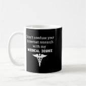 Funny Medical Degree Gift Don't Confuse Internet R Koffiemok (Links)