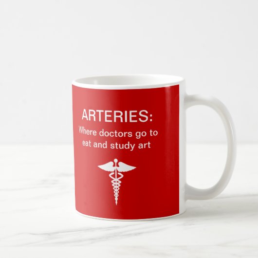 Funny Medical Doctor Theme Coffee Mugs Koffiemok (Rechts)