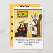 Funny Medical Graduation Party Invitations Kaart (Voorkant / Achterkant)