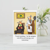 Funny Medical Graduation Party Invitations Kaart (Staand voorkant)