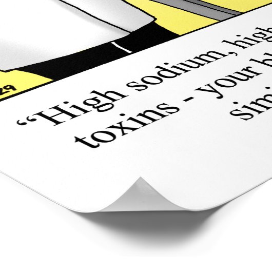 Funny Medical Humor Poster "Potato Chip" (Hoek)