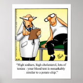 Funny Medical Humor Poster "Potato Chip" (Voorkant)