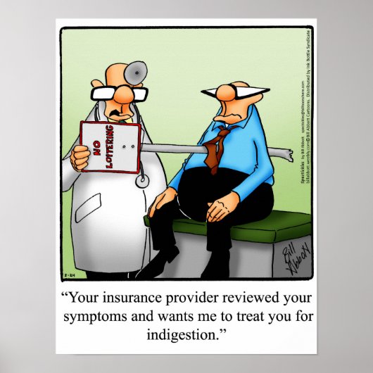 Funny Medical Insurance Poster (Voorkant)
