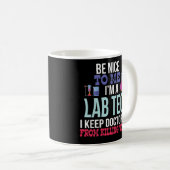 Funny Medical Lab Tech Coffee Mok Gift (Voorkant rechts)