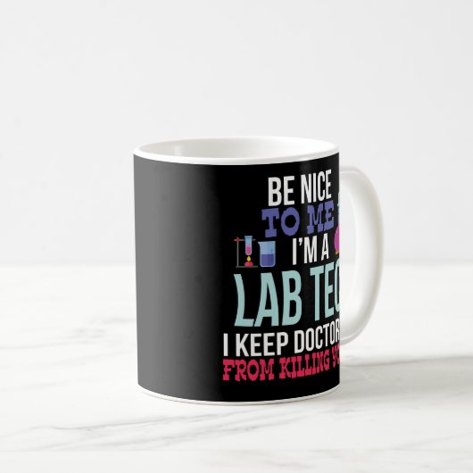 Funny Medical Lab Tech Coffee Mok Gift (Voorkant rechts)