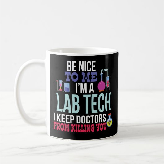 Funny Medical Lab Tech Coffee Mok Gift (Links)