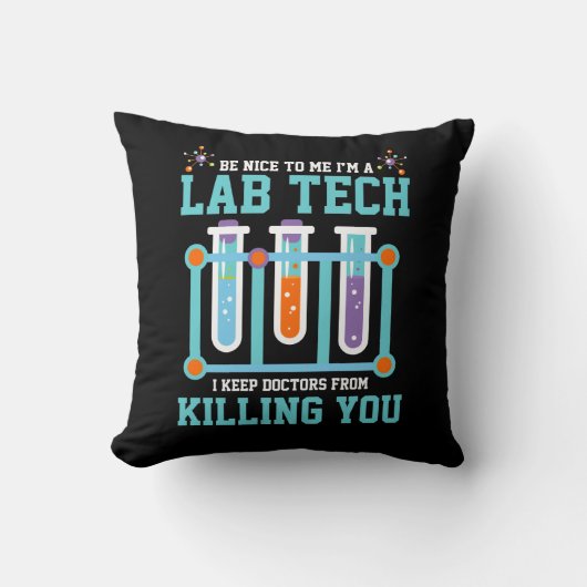 Funny Medical Lab Tech Laboratory Technicia Gift Kussen (Voorkant)