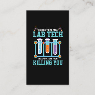 Funny Medical Lab Tech Laboratory Technicia Gift Visitekaartje