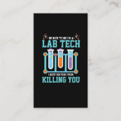Funny Medical Lab Tech Laboratory Technicia Gift Visitekaartje (Voorkant)