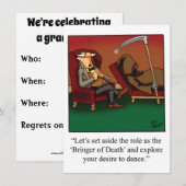 Funny Medical/Psychology Afstuderen Uitnodiging (Voorkant / Achterkant)