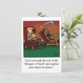 Funny Medical/Psychology Afstuderen Uitnodiging (Staand voorkant)