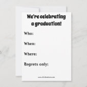 Funny Medical/Psychology Afstuderen Uitnodiging (Achterkant)