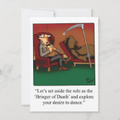 Funny Medical/Psychology Afstuderen Uitnodiging (Voorkant)