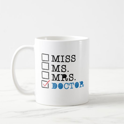 Funny Medical School Doctor Afstuderen Coffee Mok (Links)