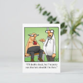 Funny Medical School Graduation Invitations Kaart (Staand voorkant)