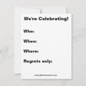 Funny Medical School Graduation Invitations Kaart (Achterkant)