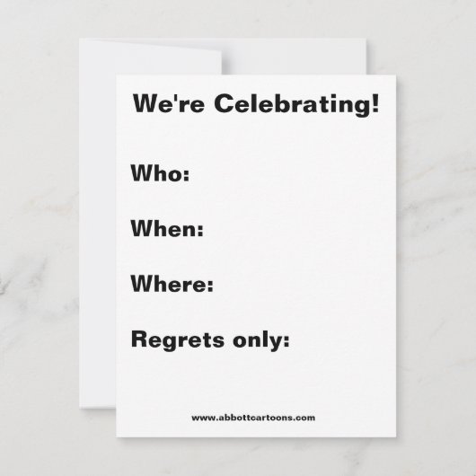 Funny Medical School Graduation Invitations Kaart (Achterkant)