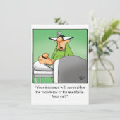 Funny Medical School Graduation Party Uitnodiginge Kaart (Staand voorkant)