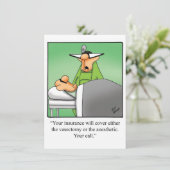 Funny Medical School Graduation Party Uitnodiginge Kaart (Staand voorkant)