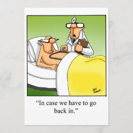 Funny Medical School Graduation Party Uitnodiginge Kaart