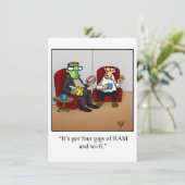 Funny Medical School Graduation Party Uitnodiginge Kaart (Staand voorkant)