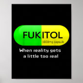 Funny Medication Gooditol Capsule Pharmacy Humor  Poster (Voorkant)