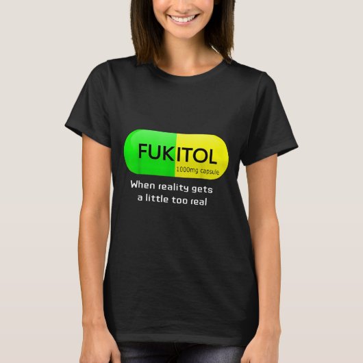Funny Medication Gooditol Capsule Pharmacy Humor  T-shirt (Voorkant)