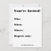 Funny Medieval Party-uitnodigingen Kaart (Achterkant)